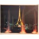 Картина с LED подсветкой: Эйфелева башня в свете фонтанов